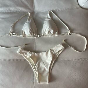 Monday Swimwear Ivory Bikini Set